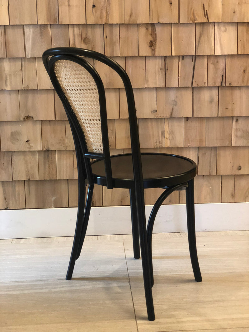 Classic Solid Beech Wood Bentwood Hairpin Cane Back Veneer Seat Restaurant Side Chair