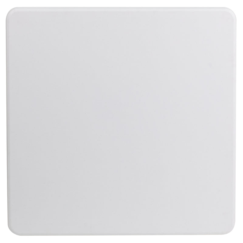 Elon 2.85-Foot Square Granite White Plastic Folding Table