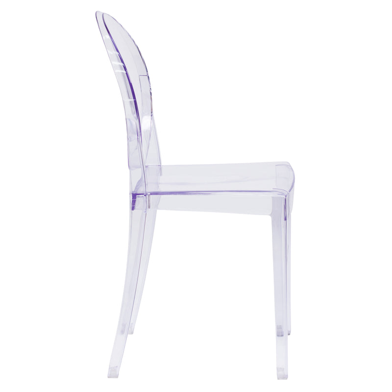 Cheryl Ghost Side Chair in Transparent Crystal
