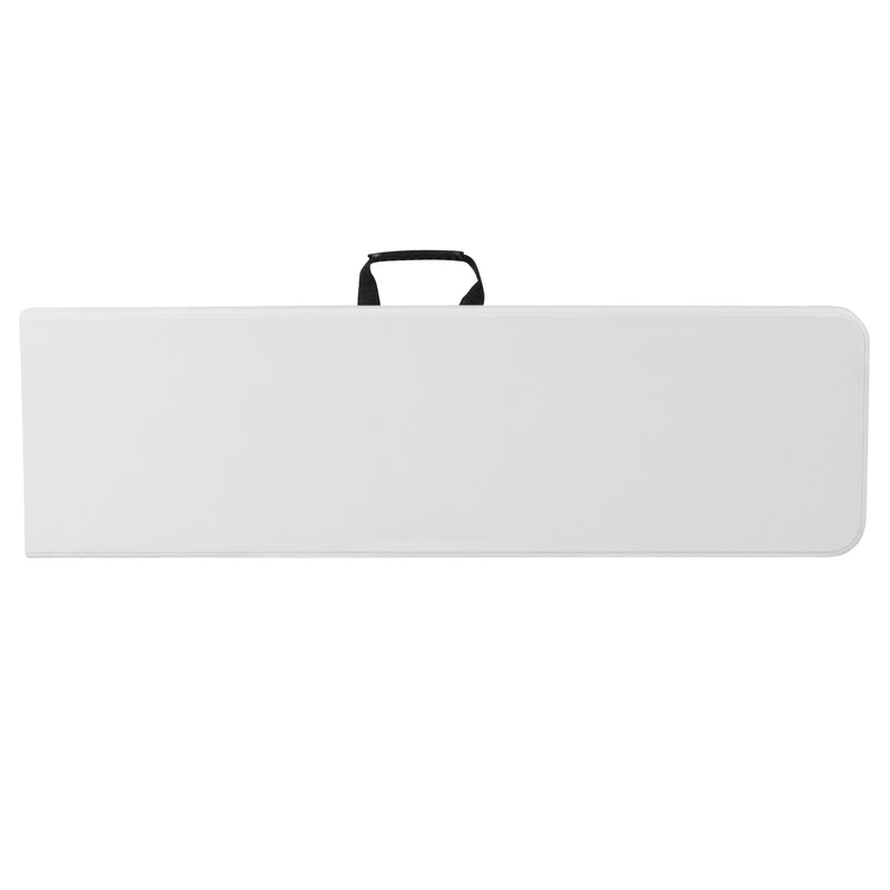 Talbott 10.25''W x 71''L Bi-Fold Granite White Plastic Bench with Carrying Handle