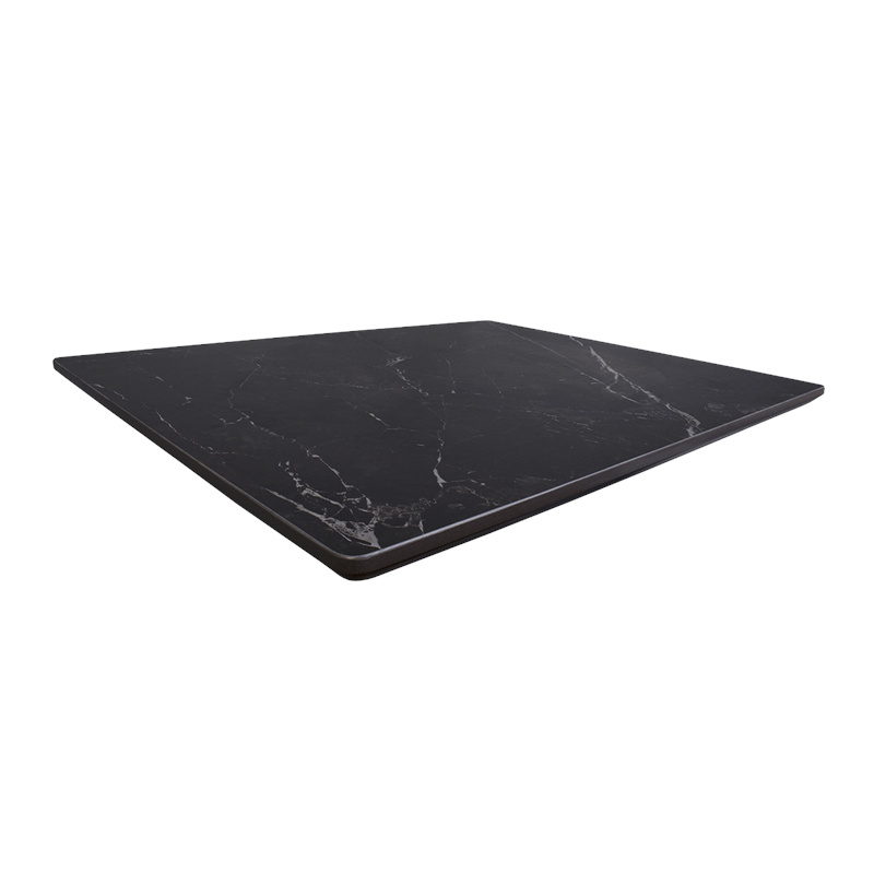 1 1/8" Sintered Stone Table Top in Black - 12