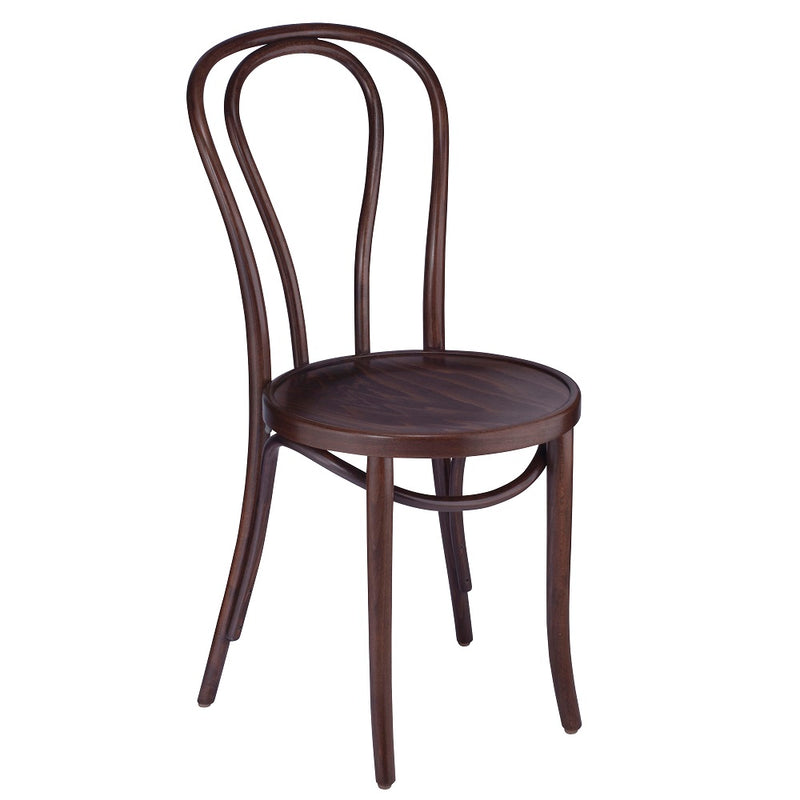 Classic Solid Beech Wood Bentwood Hairpin Indoor Restaurant Side Chair - Moda Seating Corp
