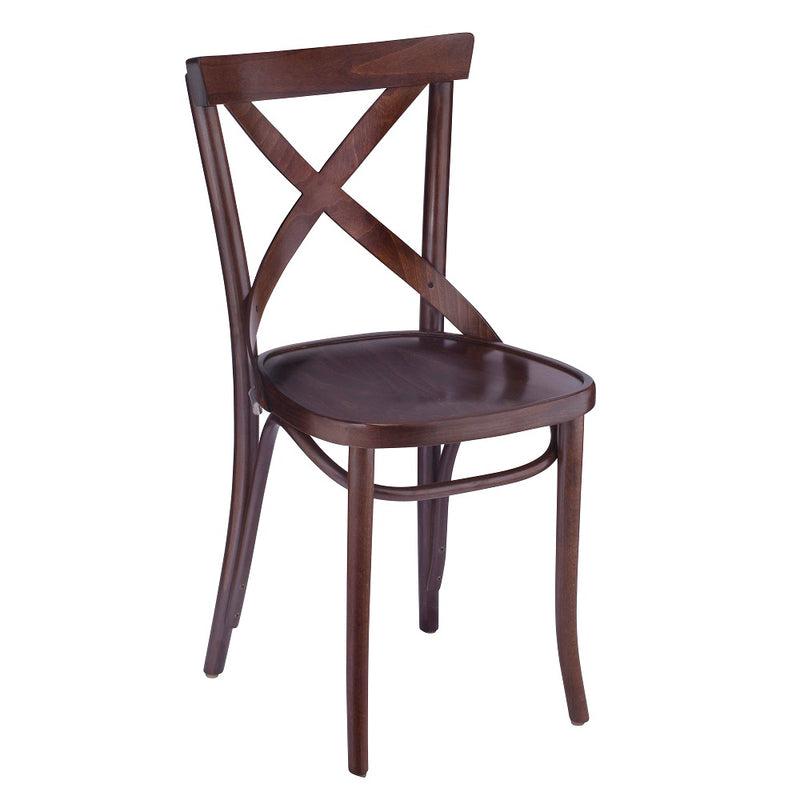 Bentwood Dining X-Back Beech Wood Restaurant Chair - Moda Seating Corp