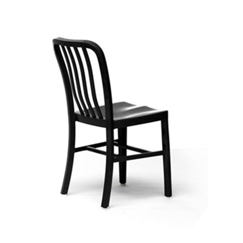 Aluminum Cafe Navy Restaurant Side Chair with Black Finish - Moda Seating Corp