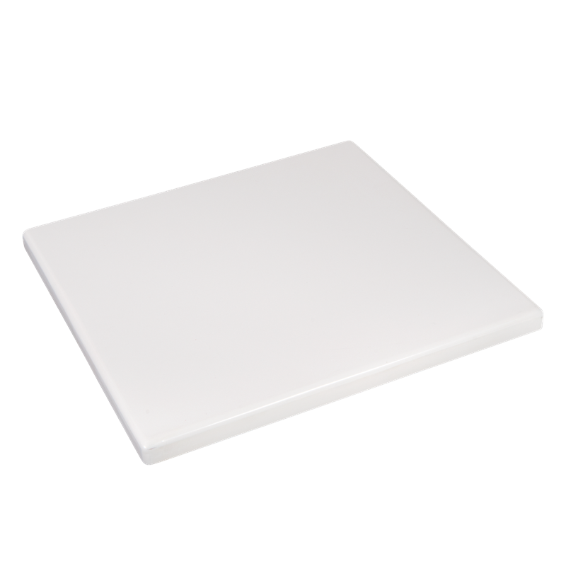 Indoor/Outdoor Plain White Resin Restaurant Table Top