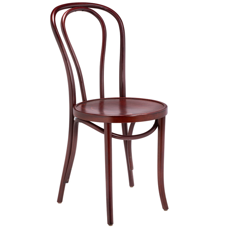 Classic Solid Beech Wood Bentwood Hairpin Indoor Restaurant Side Chair