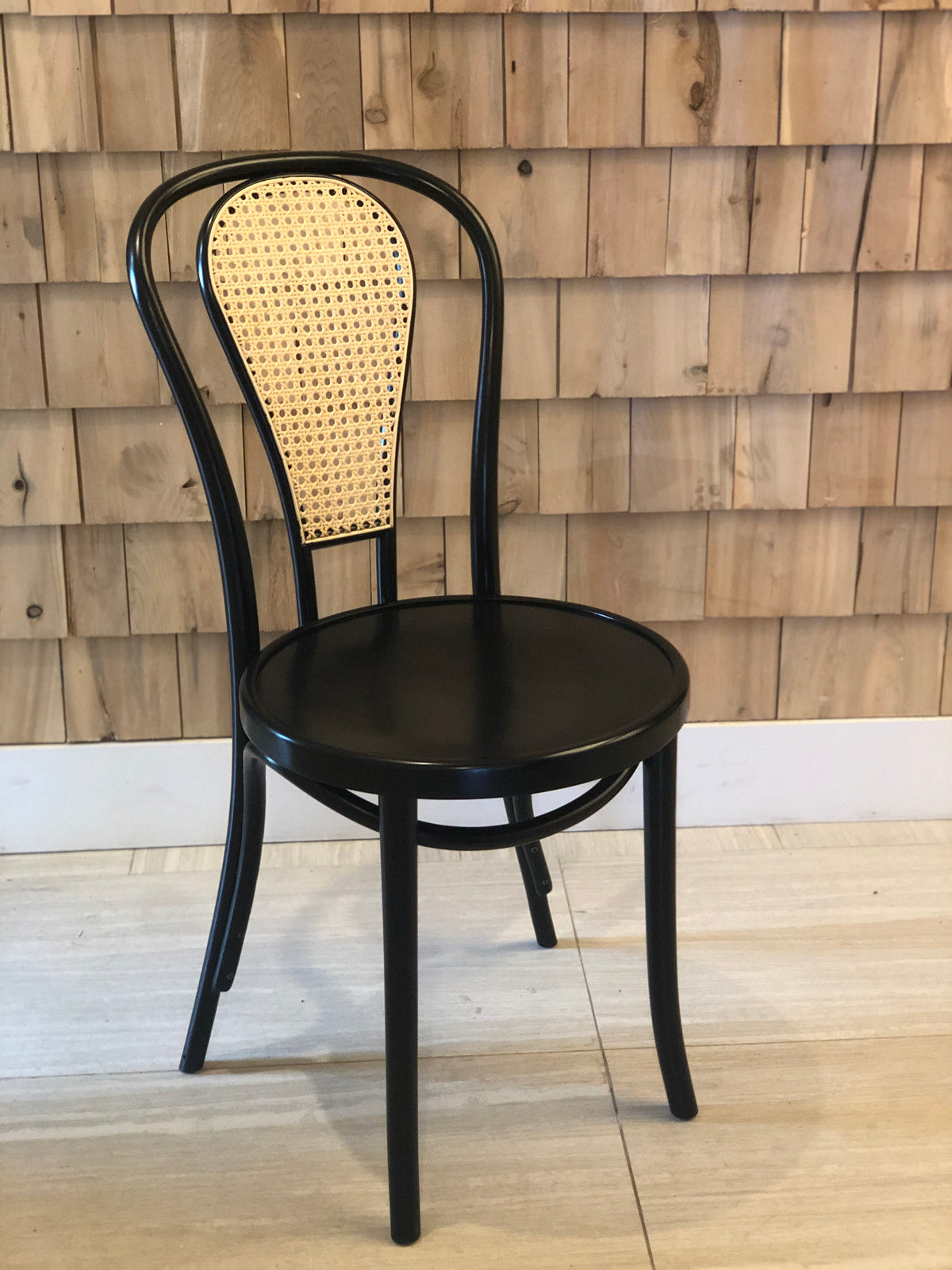 Classic Solid Beech Wood Bentwood Hairpin Cane Back Veneer Seat Restau