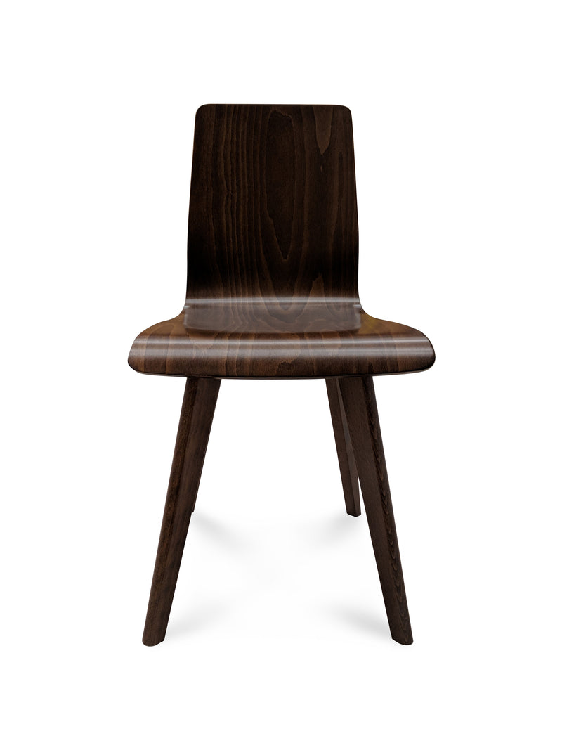 1300 Bentwood Indoor Restaurant Side Chair in Walnut