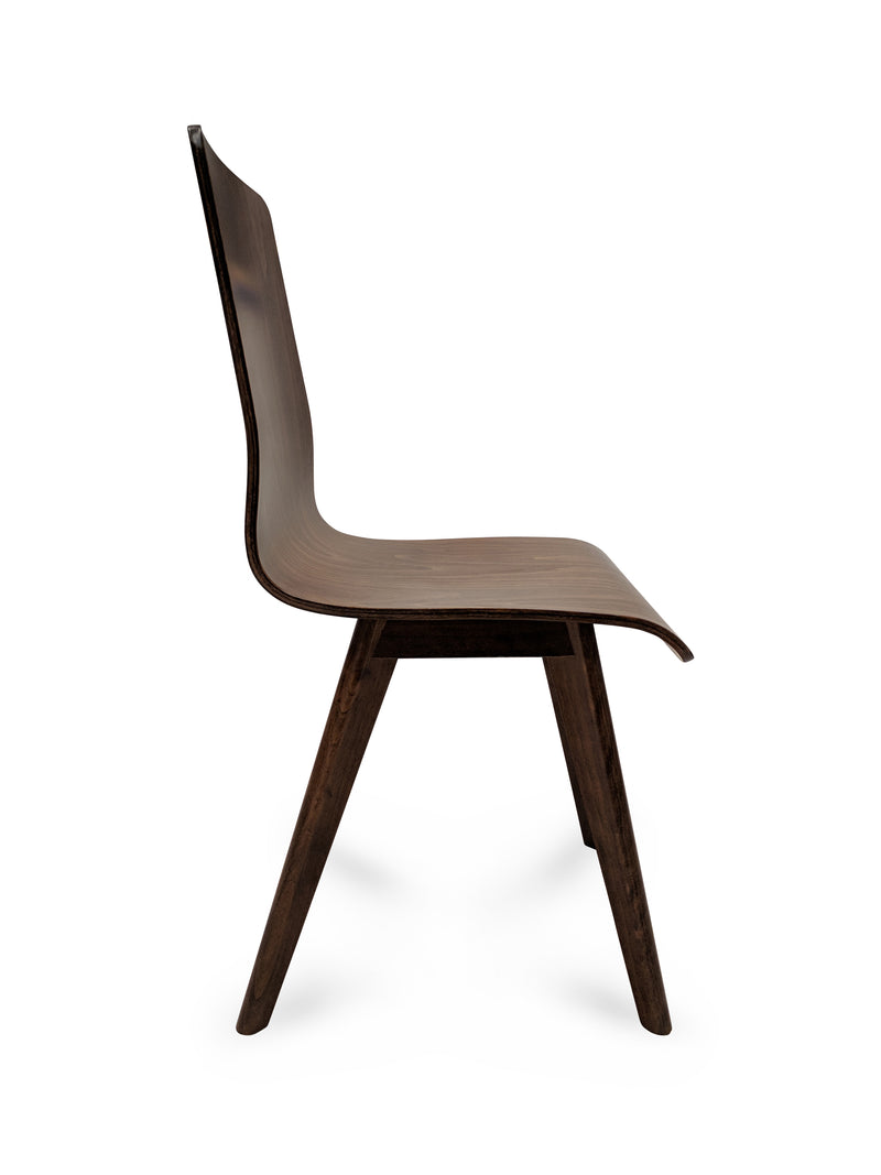 1300 Bentwood Indoor Restaurant Side Chair in Walnut