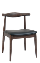 Rubber Wood Chair in Walnut Finish