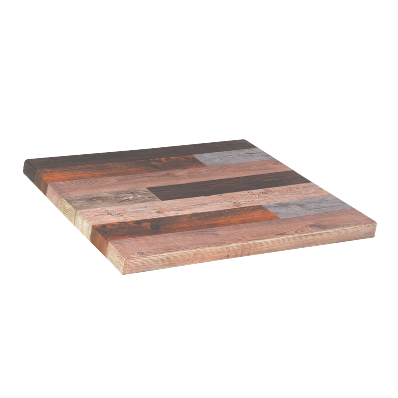 Resin Table Top in distressed Wood Grain Finish