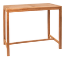 27.5" x 47.0" Indoor/ Outdoor Teak Wood Table in Natural Finish