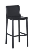 Metal Barstool w/ Vinyl Seat in Black, ERP-206-BS