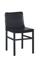 Metal Chair w/ Vinyl Seat in Black, ERP-206