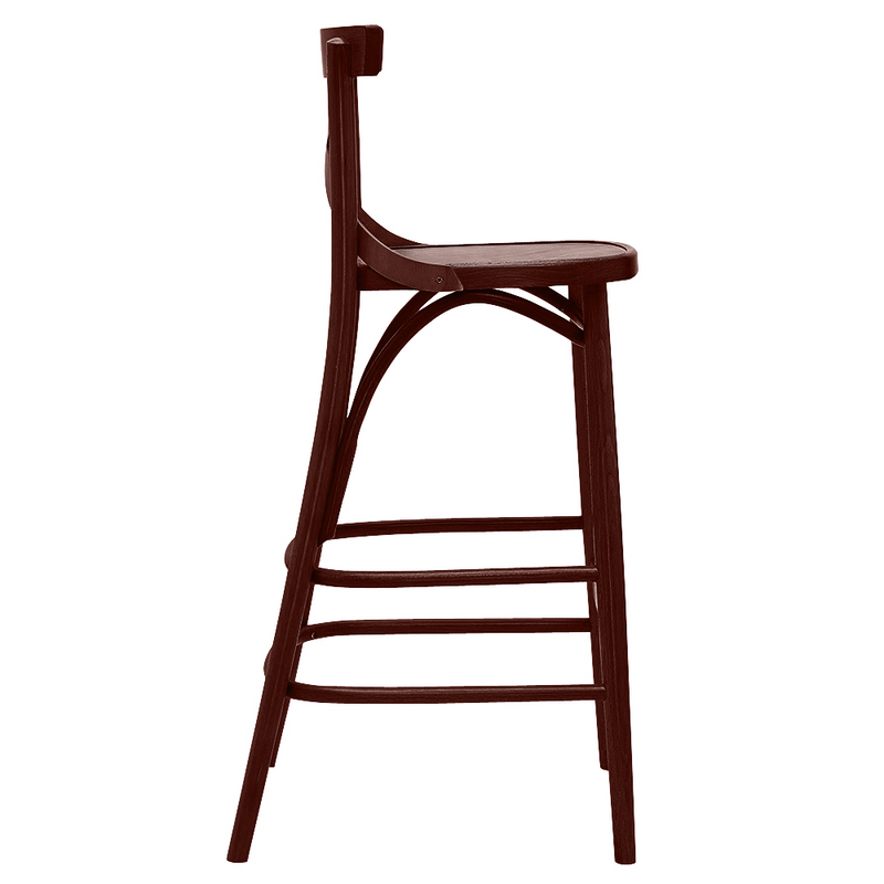 X Back Bentwood Solid Beech Wood Restaurant Bar Stool