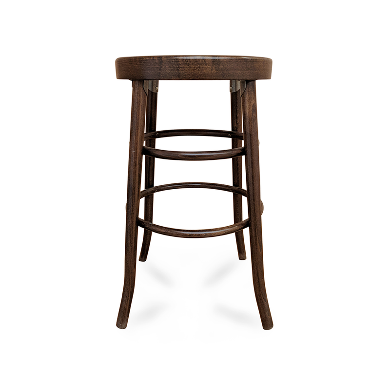 Bentwood Dining Backless 16" Dim 302 Solid Beechwood Restaurant Bar Stool