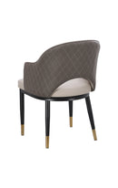 Indoor Steel Chair with Vinyl Seat and Back in Cream Color