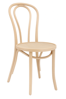 Classic Solid Beech Wood Bentwood Hairpin Indoor Restaurant Side Chair