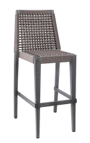 Outdoor Aluminum Barstool with Terylene Favric Seat and Back