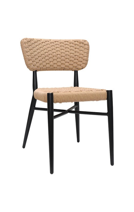 Outdoor Aluminum Chair with Natural Terylene Fabric Seat and Back