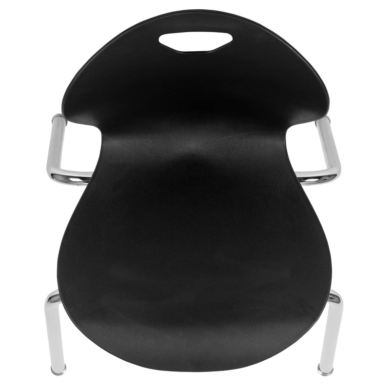 Mickey Advantage Titan Black Student Stack School Chair - 18-inch