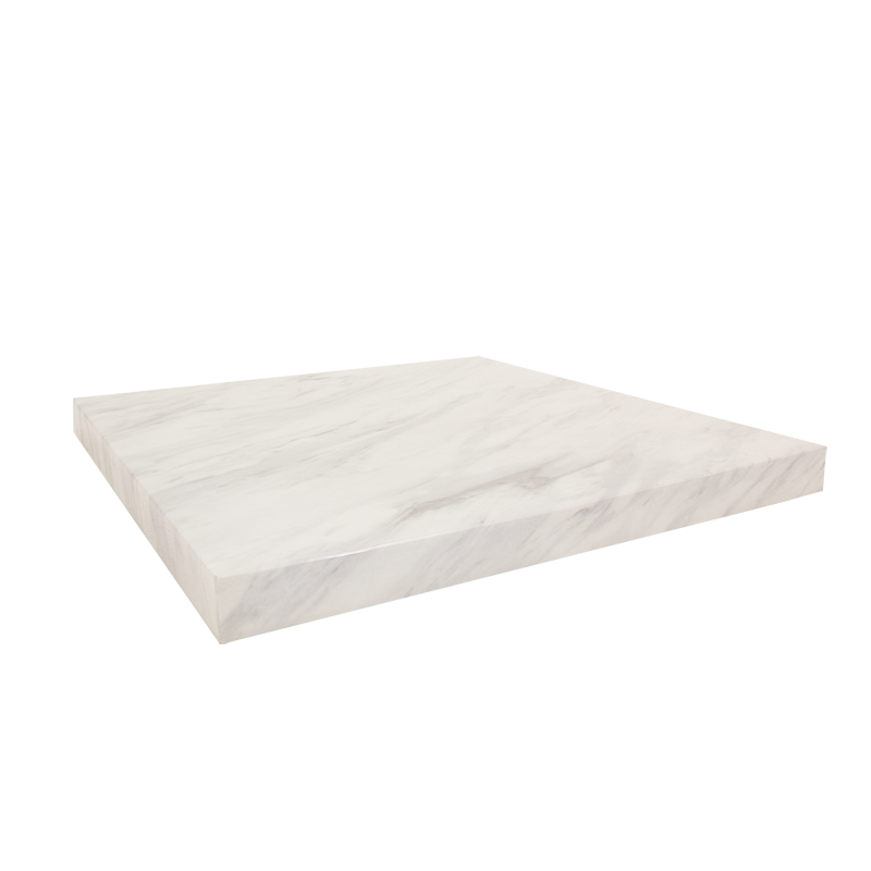 White Marble Pattern Indoor Artificial Granite Table Top