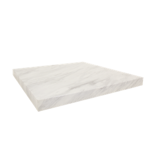 White Marble Pattern Indoor Artificial Granite Table Top - AG08