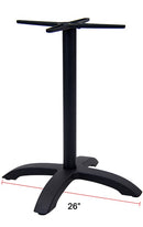 Outdoor Black Aluminum Table Base