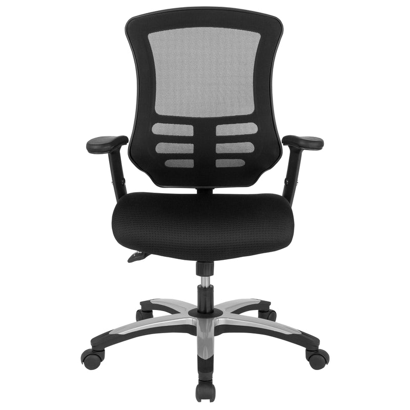 Waylon High Back Black Mesh Multifunction Executive Swivel Ergonomic Office Chair with Molded Foam Seat and Adjustable Arms