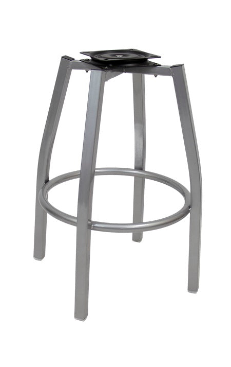 Swivel Metal Barstool Bottom Frame in Grey Finish