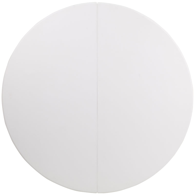 Elon 5-Foot Round Granite White Plastic Folding Table