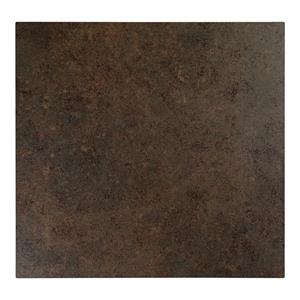 7/8"Thick Subtle Textured Finish Dark Brown Sintered Stone Table Top for Indoor/Outdoor Use