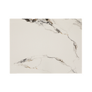 7/8" Marble White Sintered Stone Table Top in "Smoky Ink " Design