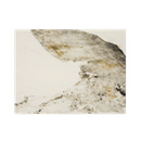 7/8" Marble White Sintered Stone Table Top in "Messy Smear" Design