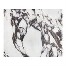 7/8"Thick,Marble White Sintered Stone Table Top with Dark Gray to Black Veining