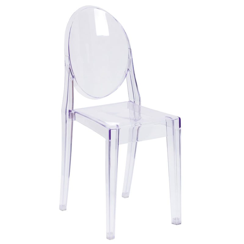 Cheryl Ghost Side Chair in Transparent Crystal
