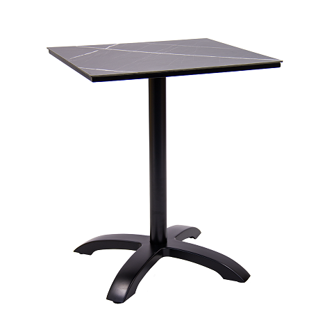 24" x 24" High Pressure Laminate Table Top & Aluminum Base
