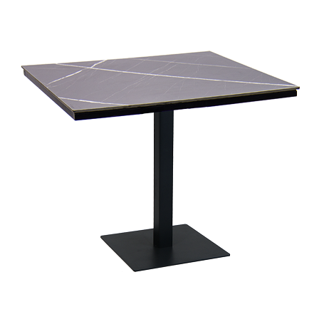 36" x 36" High Pressure Laminate Table Top & Aluminum Base