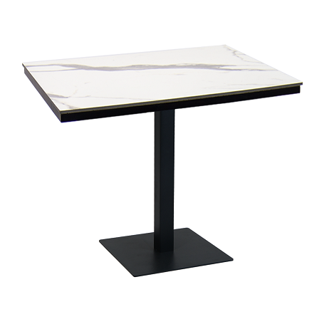 36" x 36" High Pressure Laminate Table Top & Aluminum Base