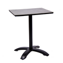 24" x 24" High Pressure Laminate Table Top & Aluminum Base