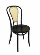 Classic Solid Beech Wood Bentwood Hairpin Cane Back Veneer Seat Restaurant Side Chair