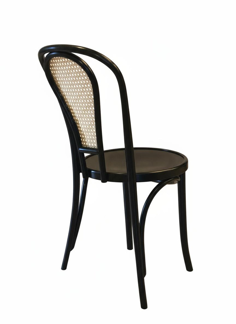 Classic Solid Beech Wood Bentwood Hairpin Cane Back Veneer Seat Restaurant Side Chair