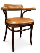 Tulip Beechwood Fanback Arm Indoor Restaurant Side Chair