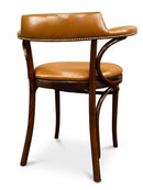 Tulip Beechwood Fanback Arm Indoor Restaurant Side Chair