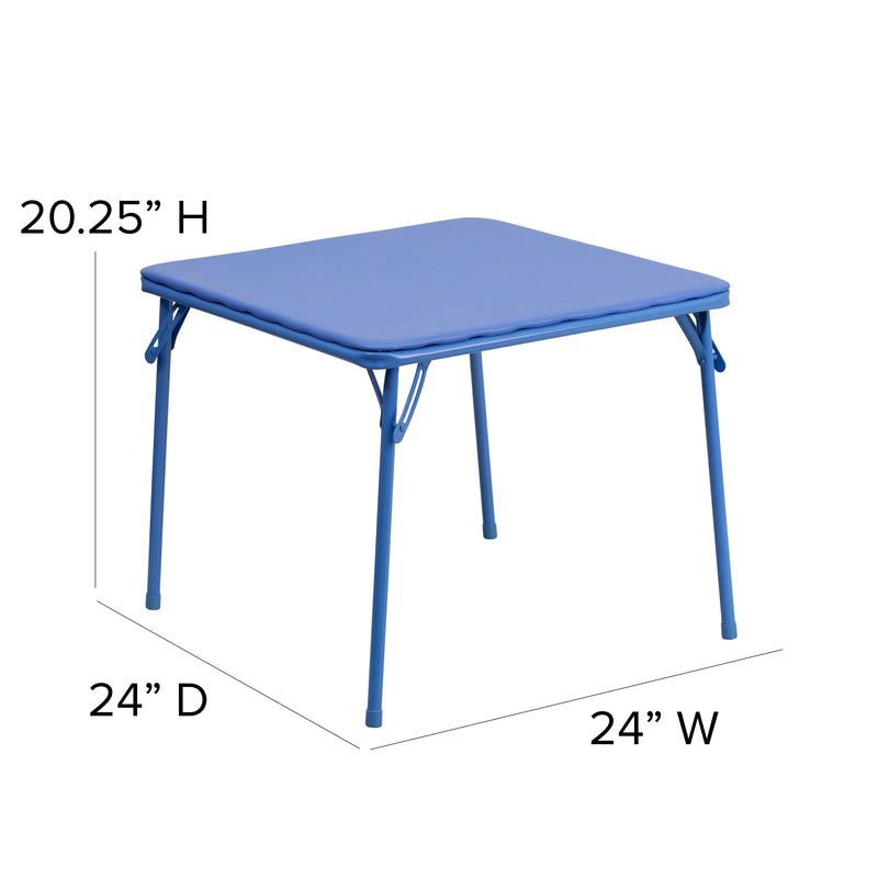 Mindy Kids Colorful 3 Piece Folding Table and Chair Set
