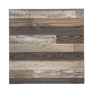 Laminate Table Top in Paneling Print for Indoor Use, 1 1/2'' Thick