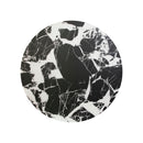 Melamine Table Top with Bold White Marble Veining , 2-inch Thick for Indoor Use
