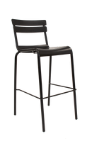 Outdoor Black Metal Bartsool