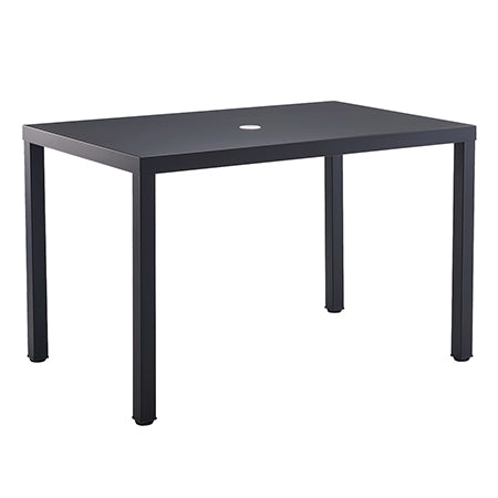 Indoor/ Outdoor Black Metal Table, 30"x 48"