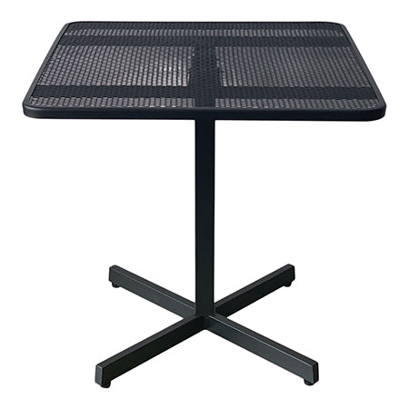 Outdoor Metal Folding Table in Black, 30"x30"